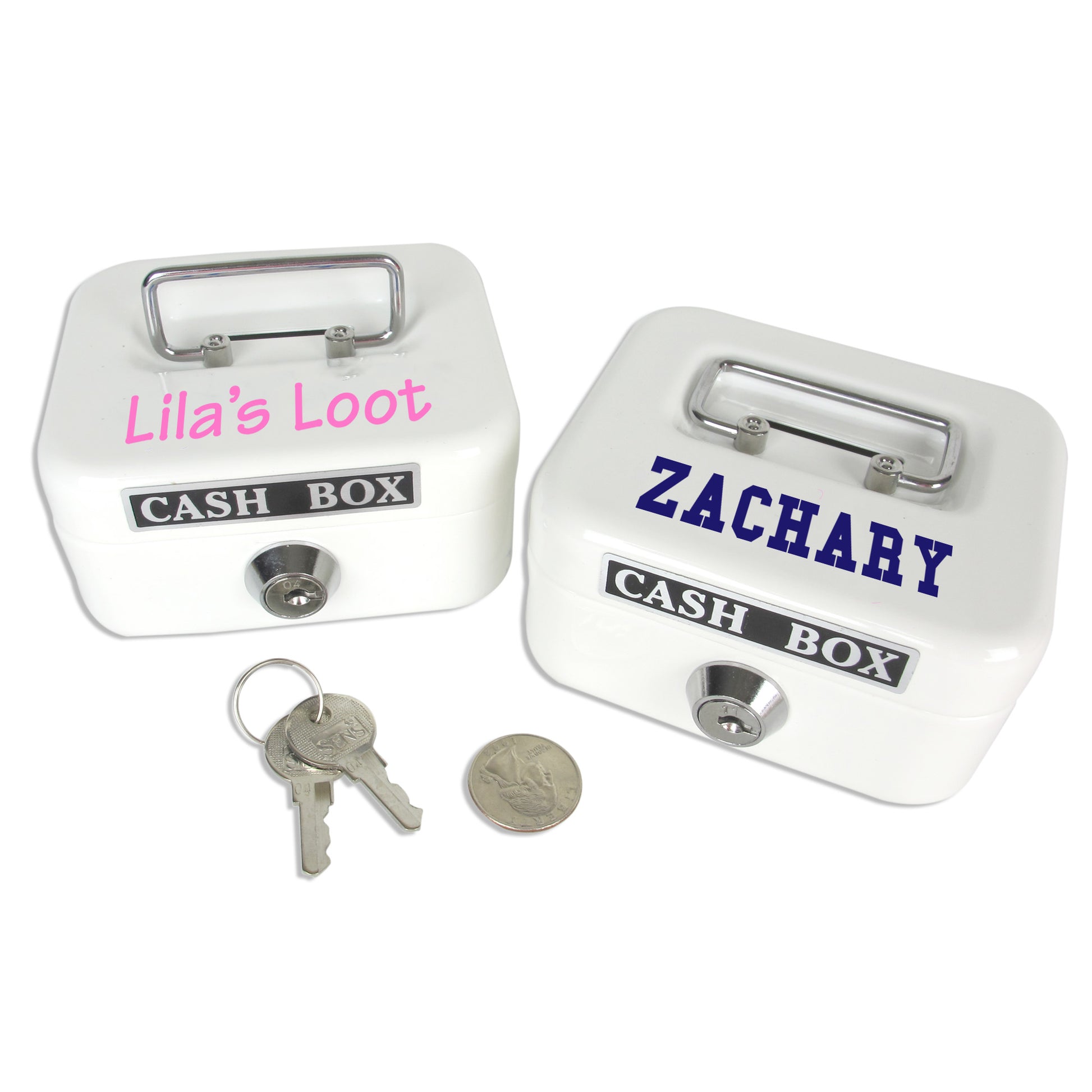 Small White Cash Box - MyBambino.com