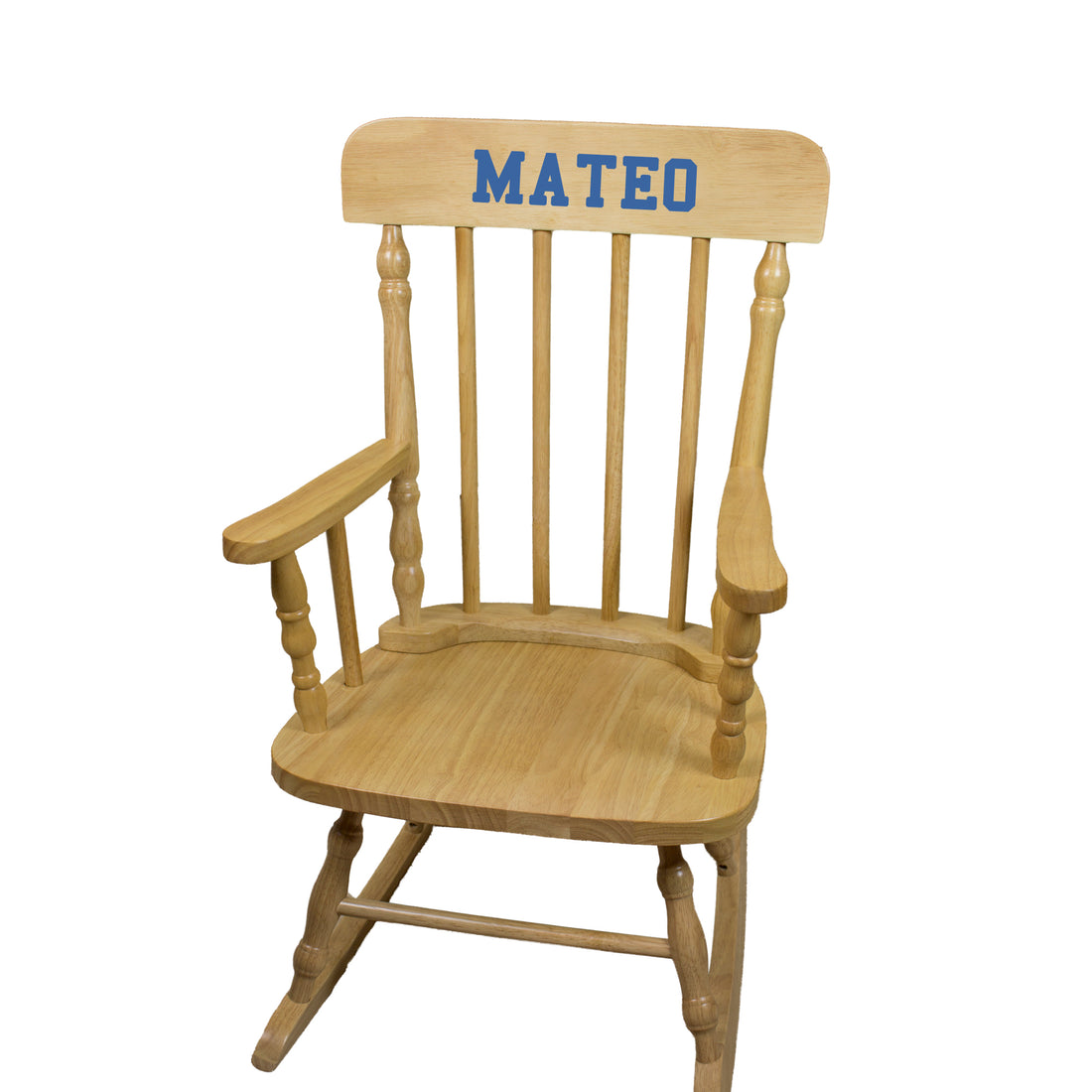 Name Only Natural Spindle Rocking Chair - MyBambino.com