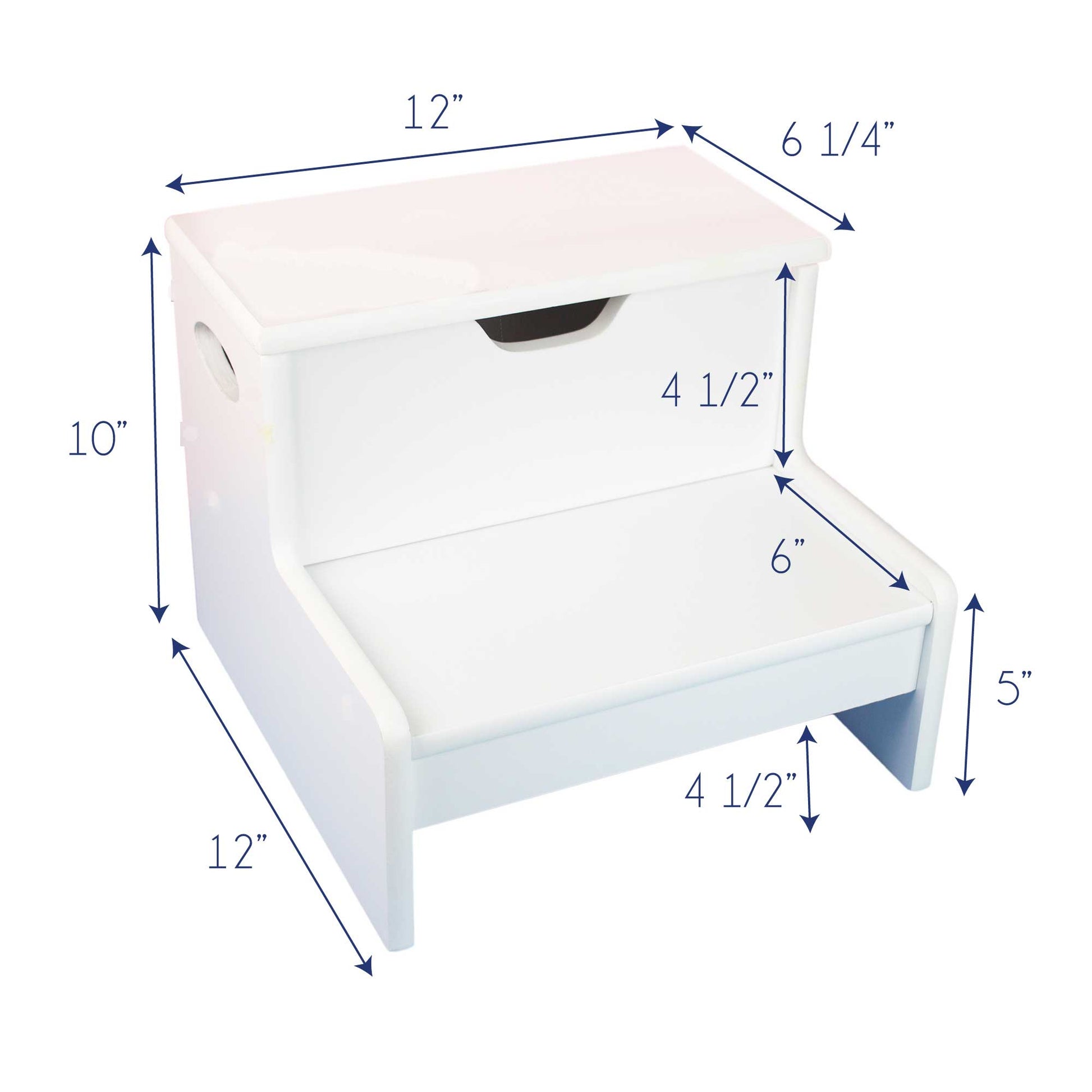 African American Superhero White Storage Step Stool - MyBambino.com