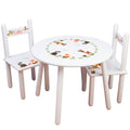 Children's White Table Chair Set - Woodland - MyBambino.com