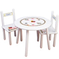 Children's White Table Chair Set - Barnyard - MyBambino.com