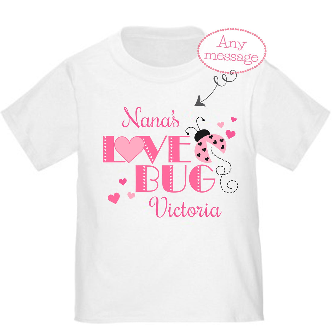 Personalized Love Bug T-shirt - MyBambino.com