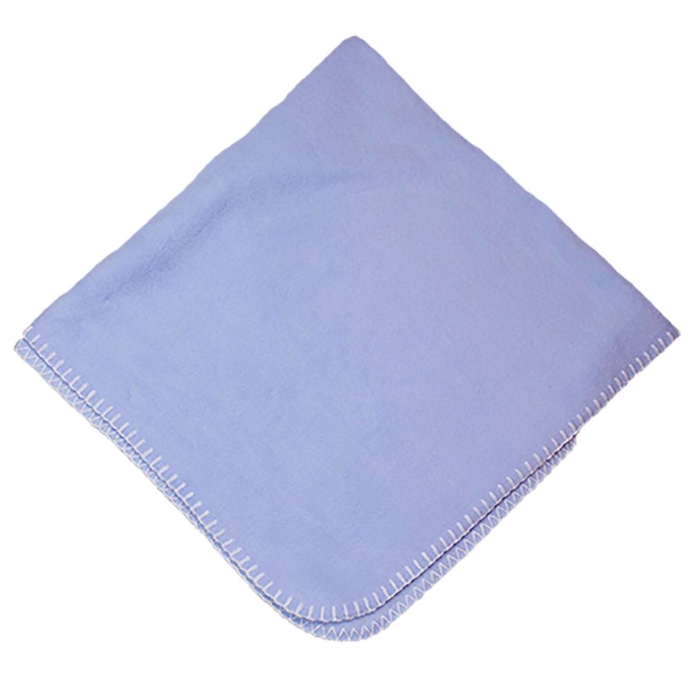 Embroidered Blue Baby Blanket - Name - MyBambino.com