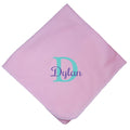Embroidered Pink Baby Blanket - Name Initial - MyBambino.com