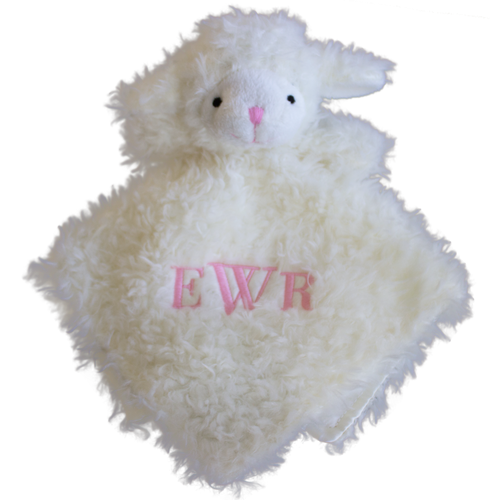 Embroidered Lamb Blanket Buddy