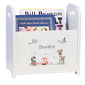 Personalized Gray Woodland Critters Book Caddy - MyBambino.com