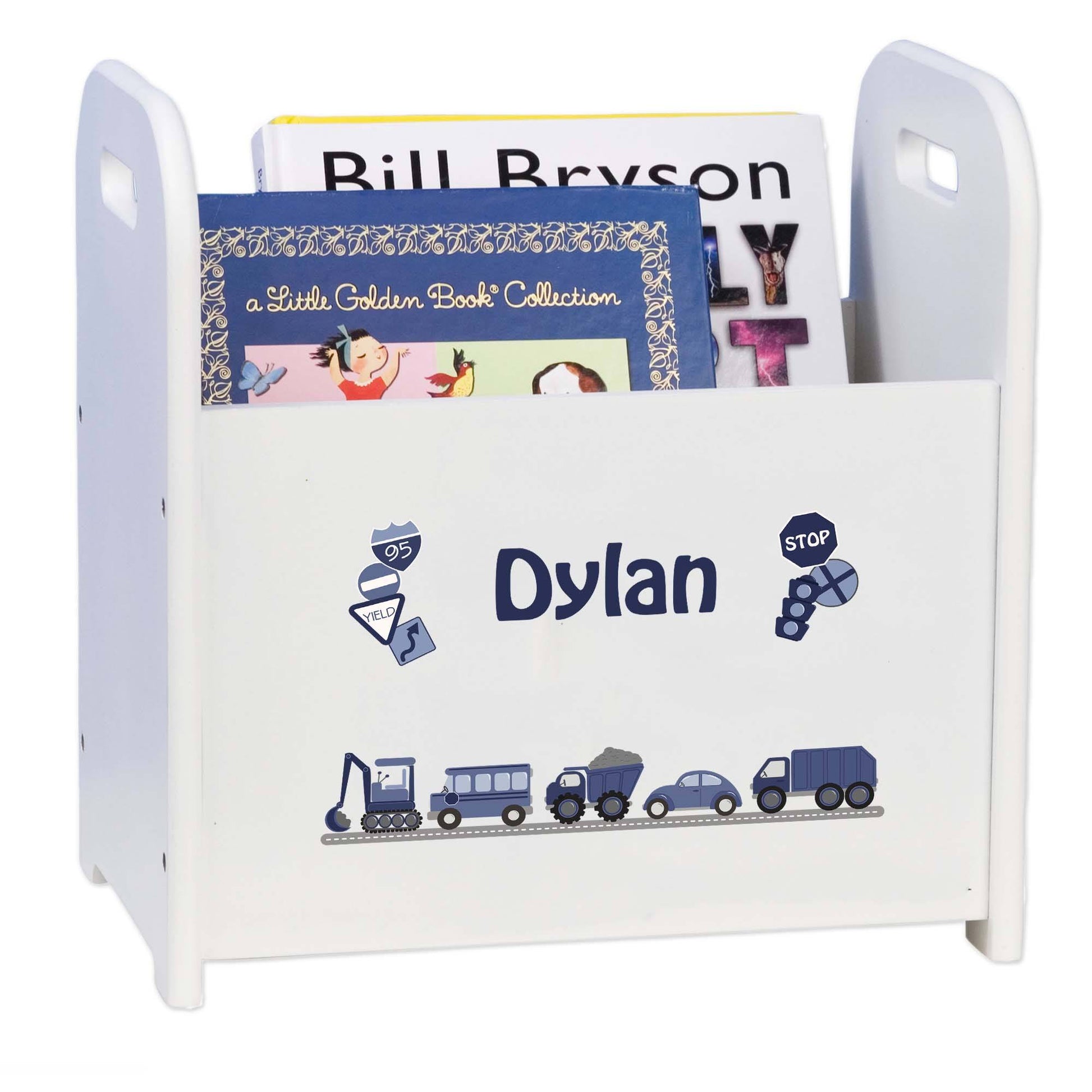 Personalized Transportation Book Caddy - MyBambino.com