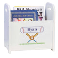 Personalized Baseball Book Caddy And Rack - MyBambino.com