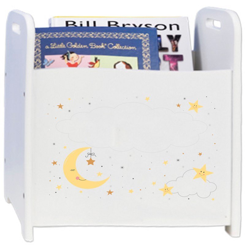 Personalized Celestial Moon Book Caddy - MyBambino.com