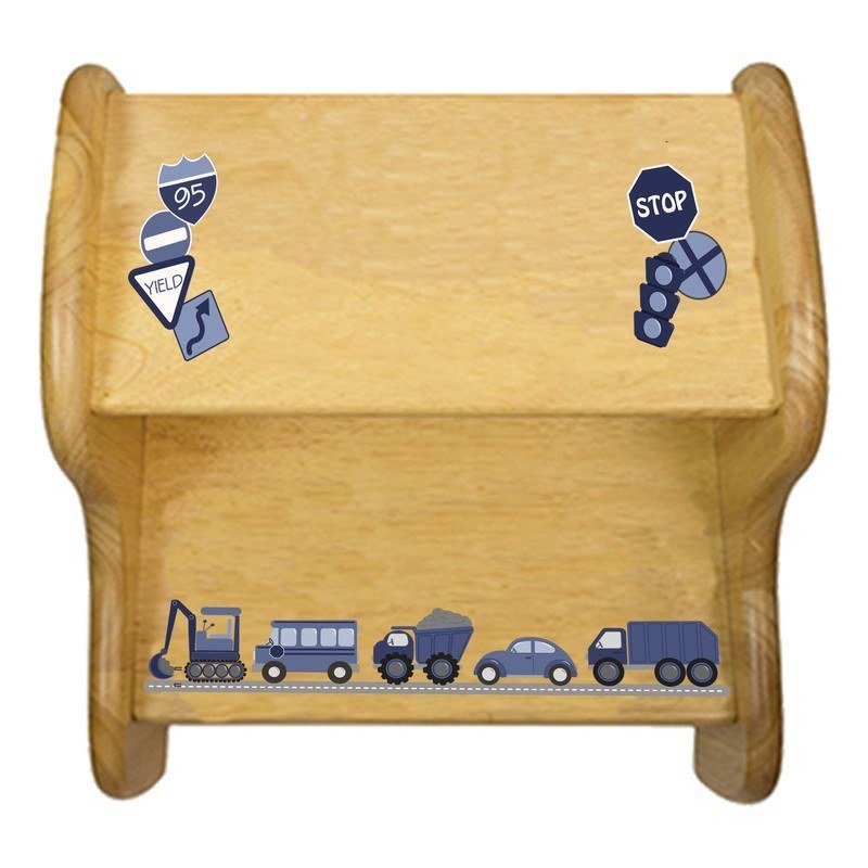 Natural Two Step Stool - Transportation - MyBambino.com