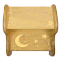 Personalized Celestial Moon Natural Two Step Stool - MyBambino.com
