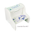 Hand Painted White Two Step Step Stool - MyBambino.com