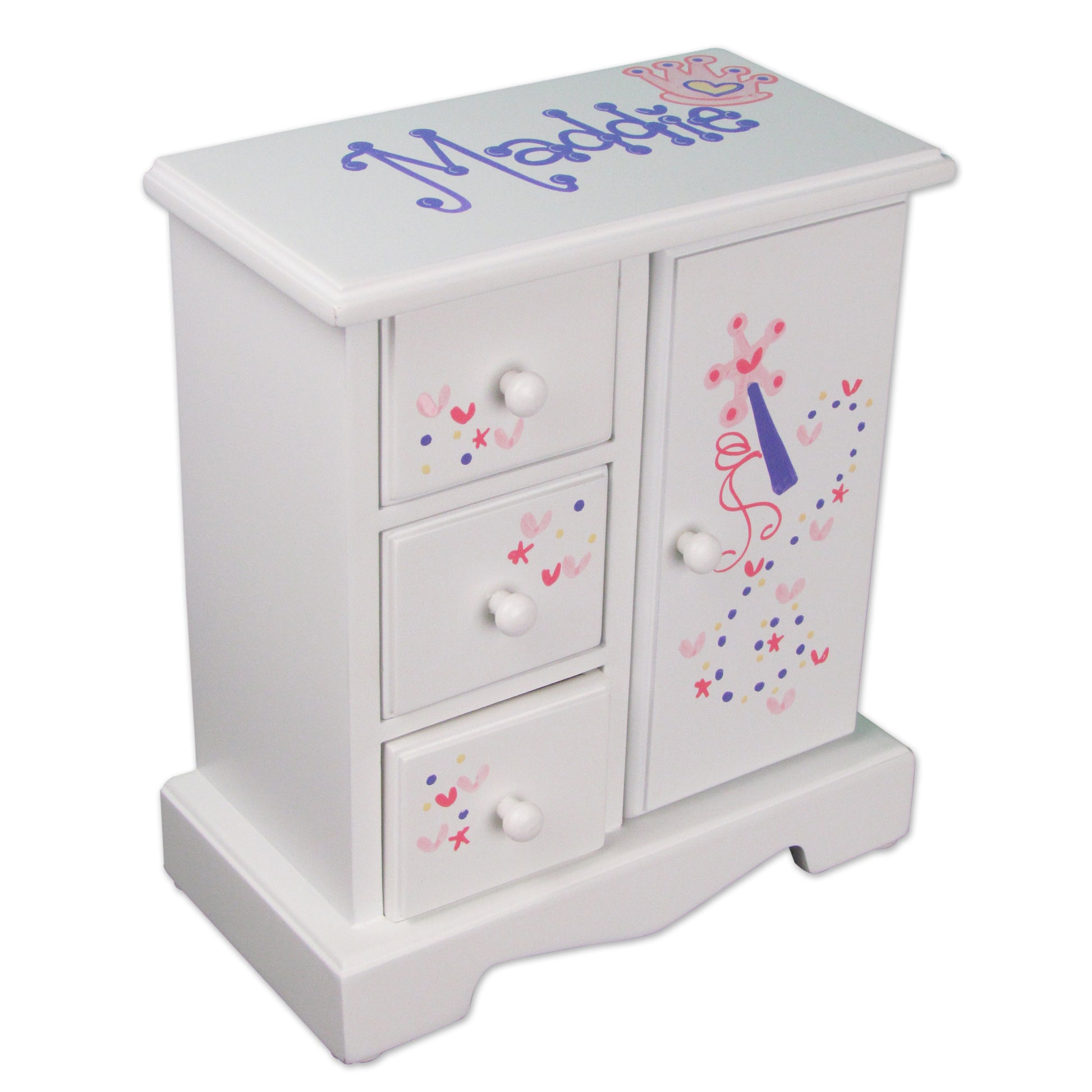Outlet Hand Painted Jewelry Armoire - MyBambino.com