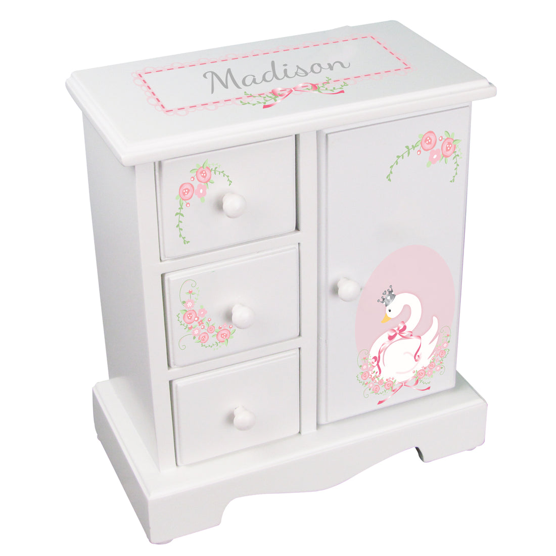 Jewelry Armoire - Princess Swan - MyBambino.com