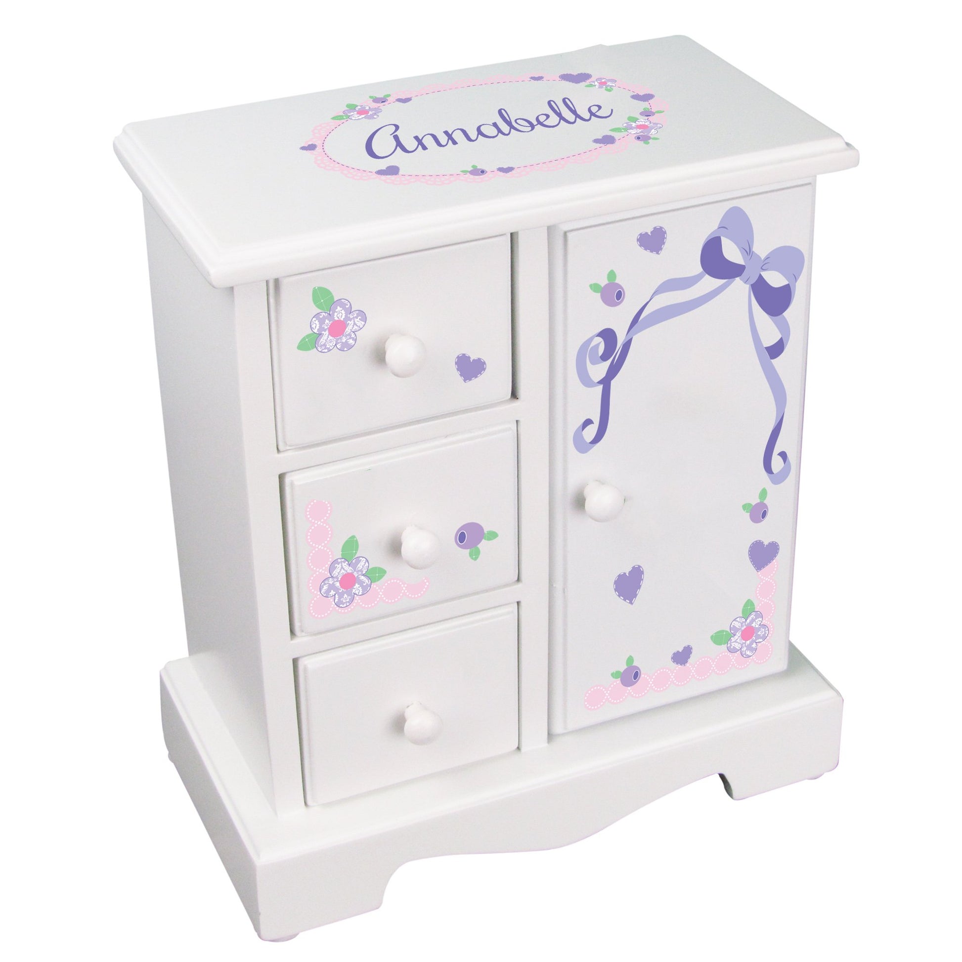 Personalized Jewelry Armoire 2.0 - MyBambino.com