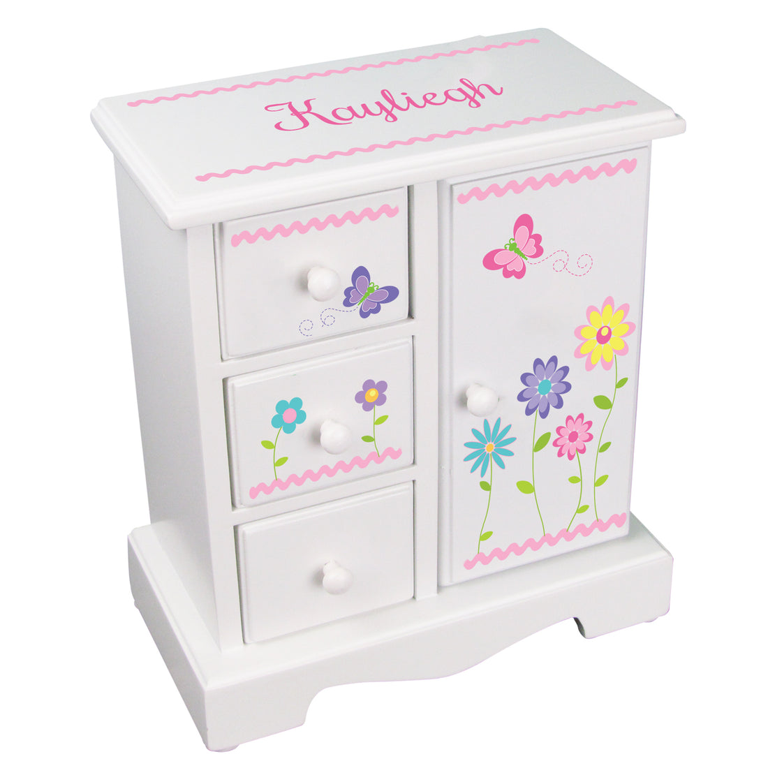 Jewelry Armoire - Stemmed Flowers - MyBambino.com