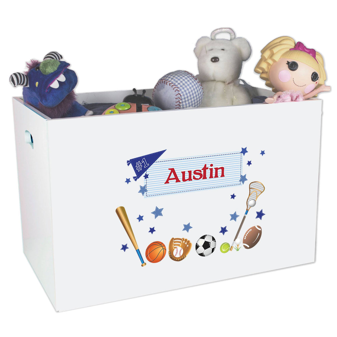 Open Top Toy Box - Sports - MyBambino.com