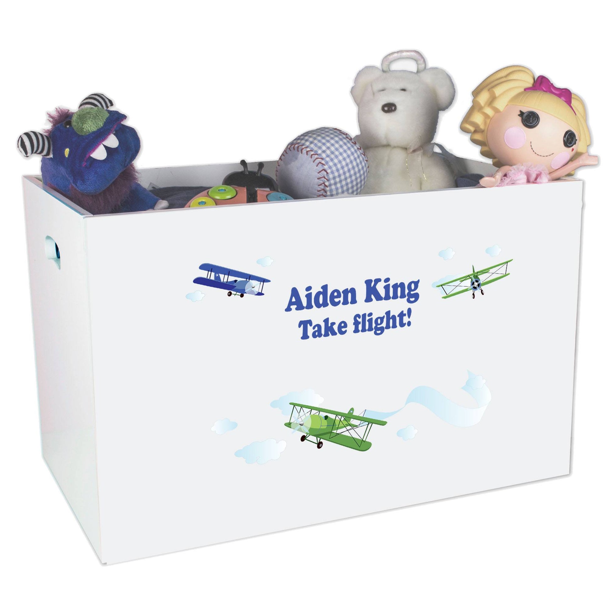 Open Top Toy Box - Airplane - MyBambino.com