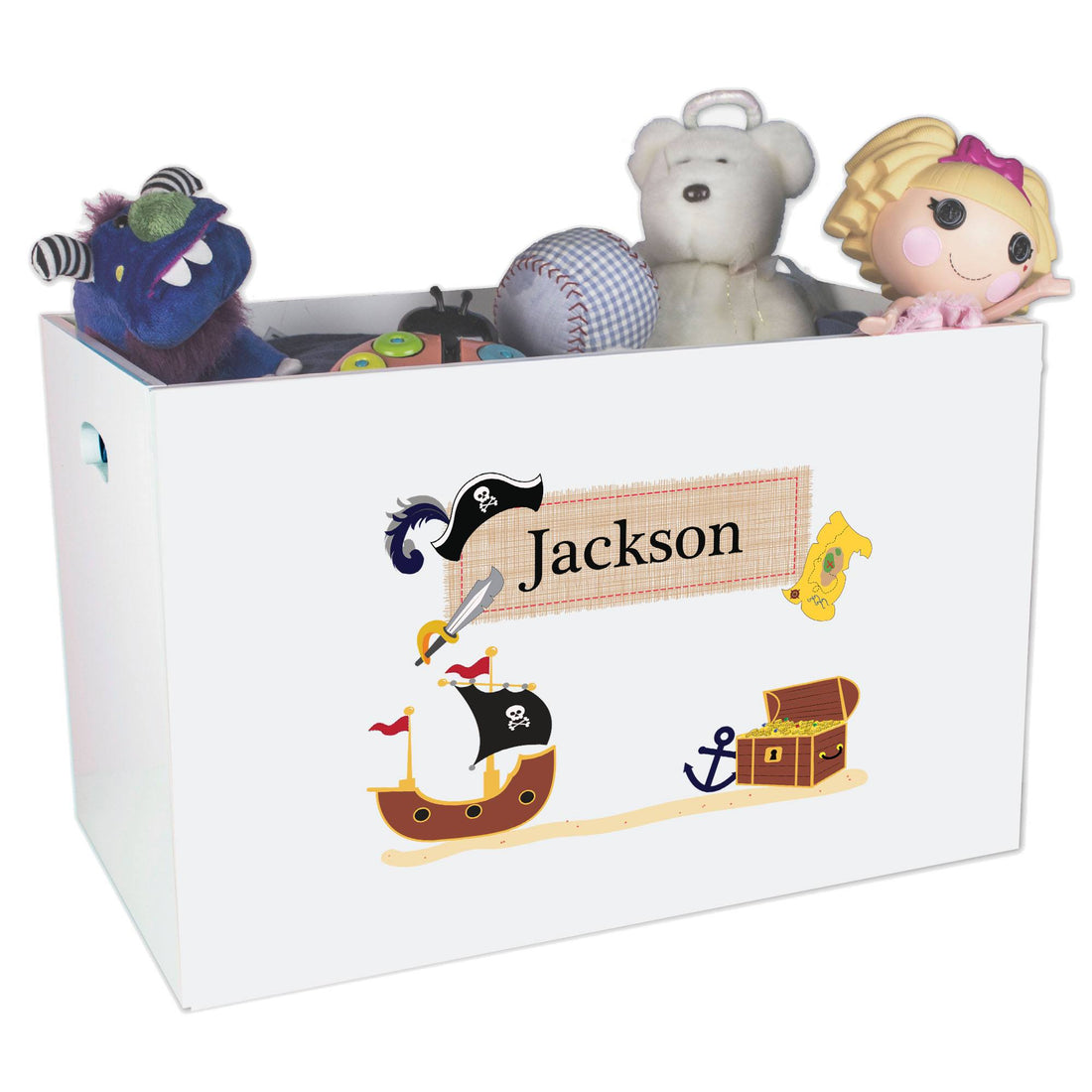 Open Top Toy Box - Pirate - MyBambino.com