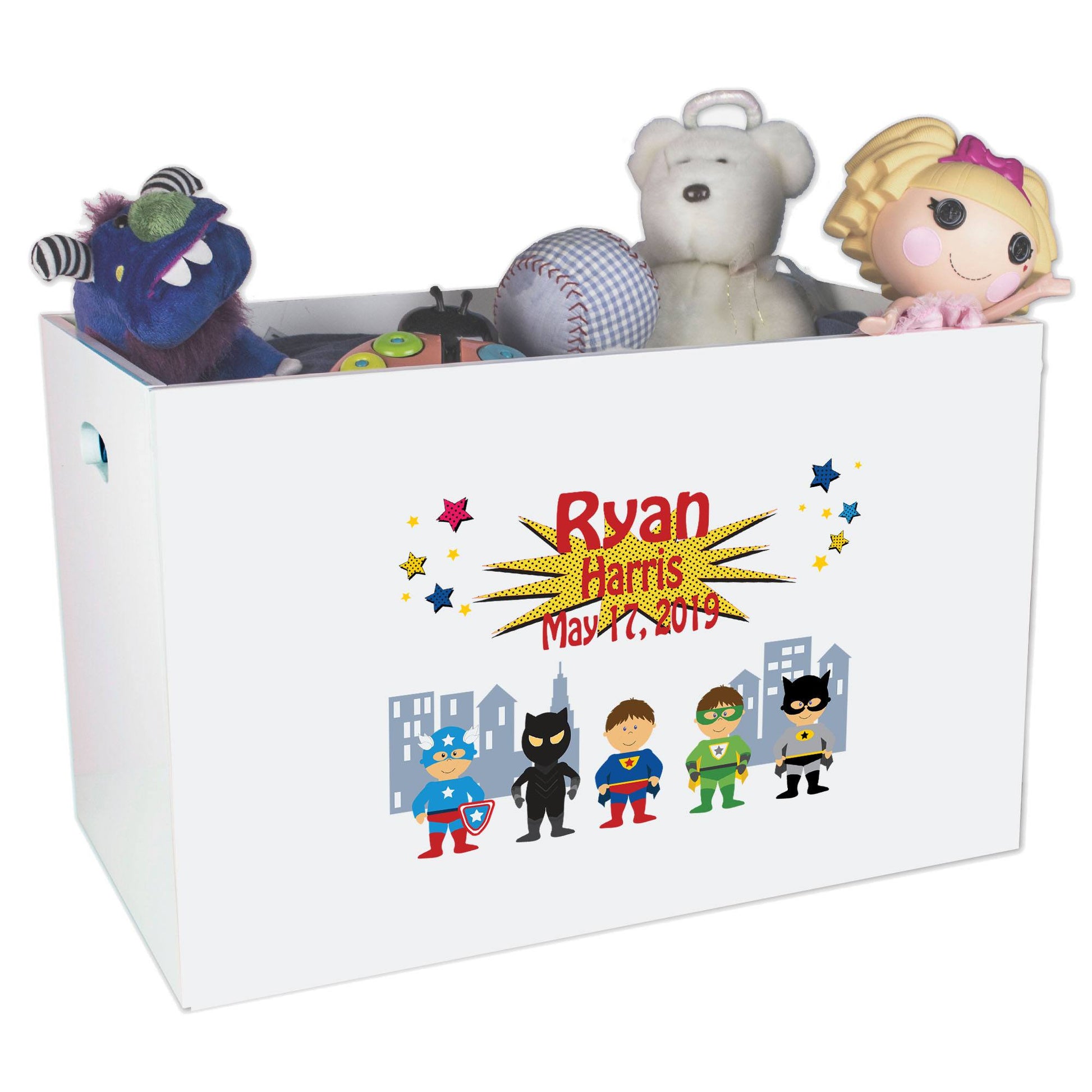 Open Top Toy Box - Superhero - MyBambino.com