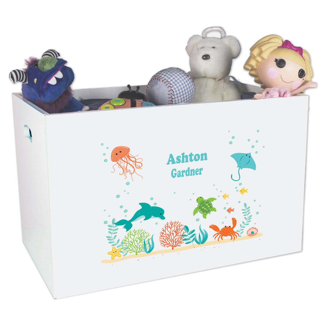 Open Top Toy Box - Sea and Marine - MyBambino.com