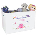 Open Top Toy Box - Princess Castle - MyBambino.com