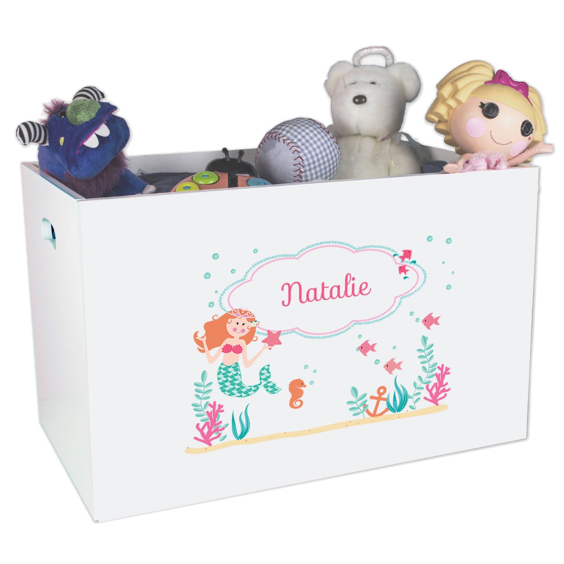 Open Top Toy Box - Mermaid Princess - MyBambino.com
