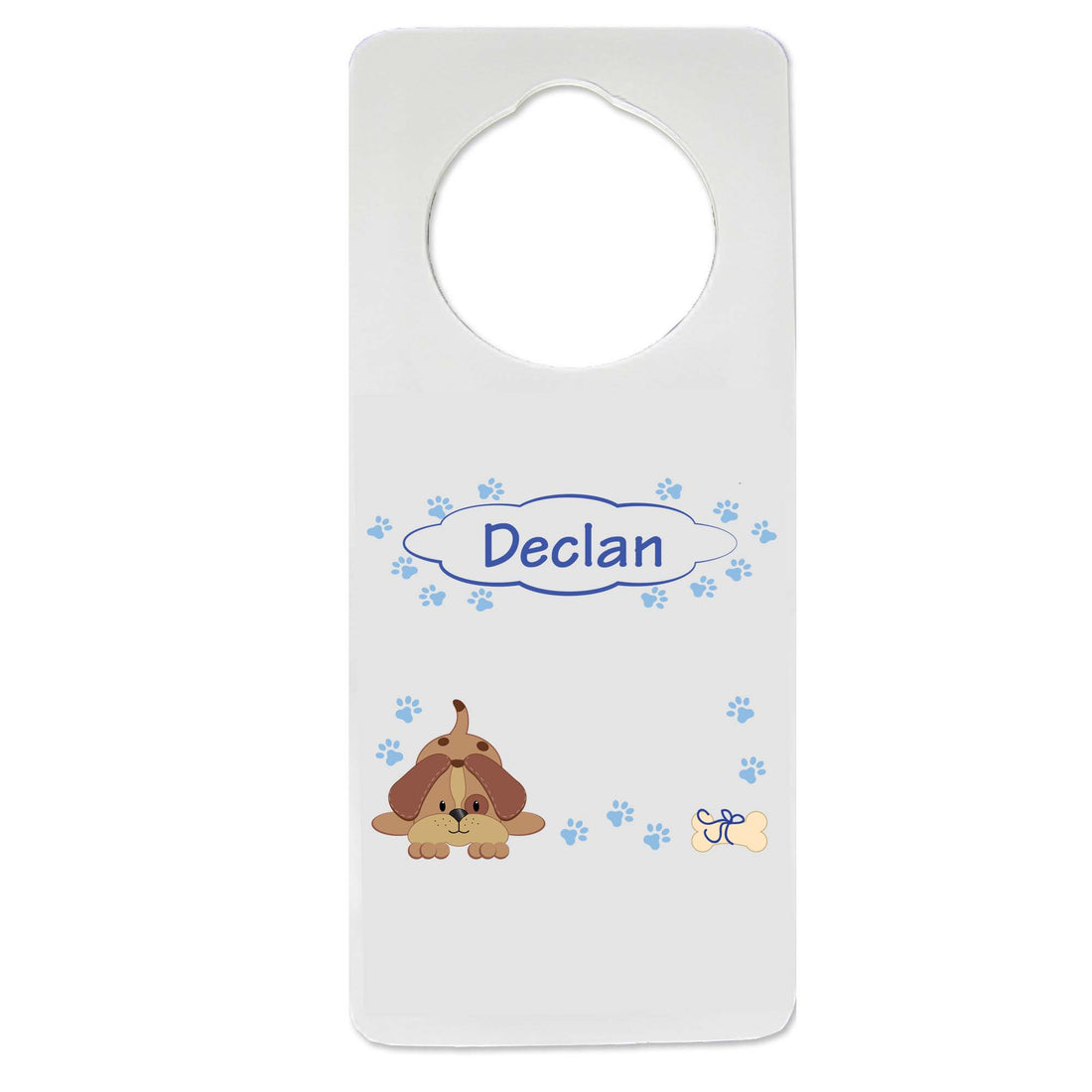 Blue Puppy Door Hanger - MyBambino.com