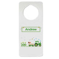 Green Tractor Door Hanger - MyBambino.com