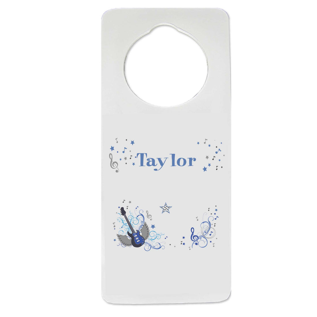 Blue Rock Star Door Hanger - MyBambino.com