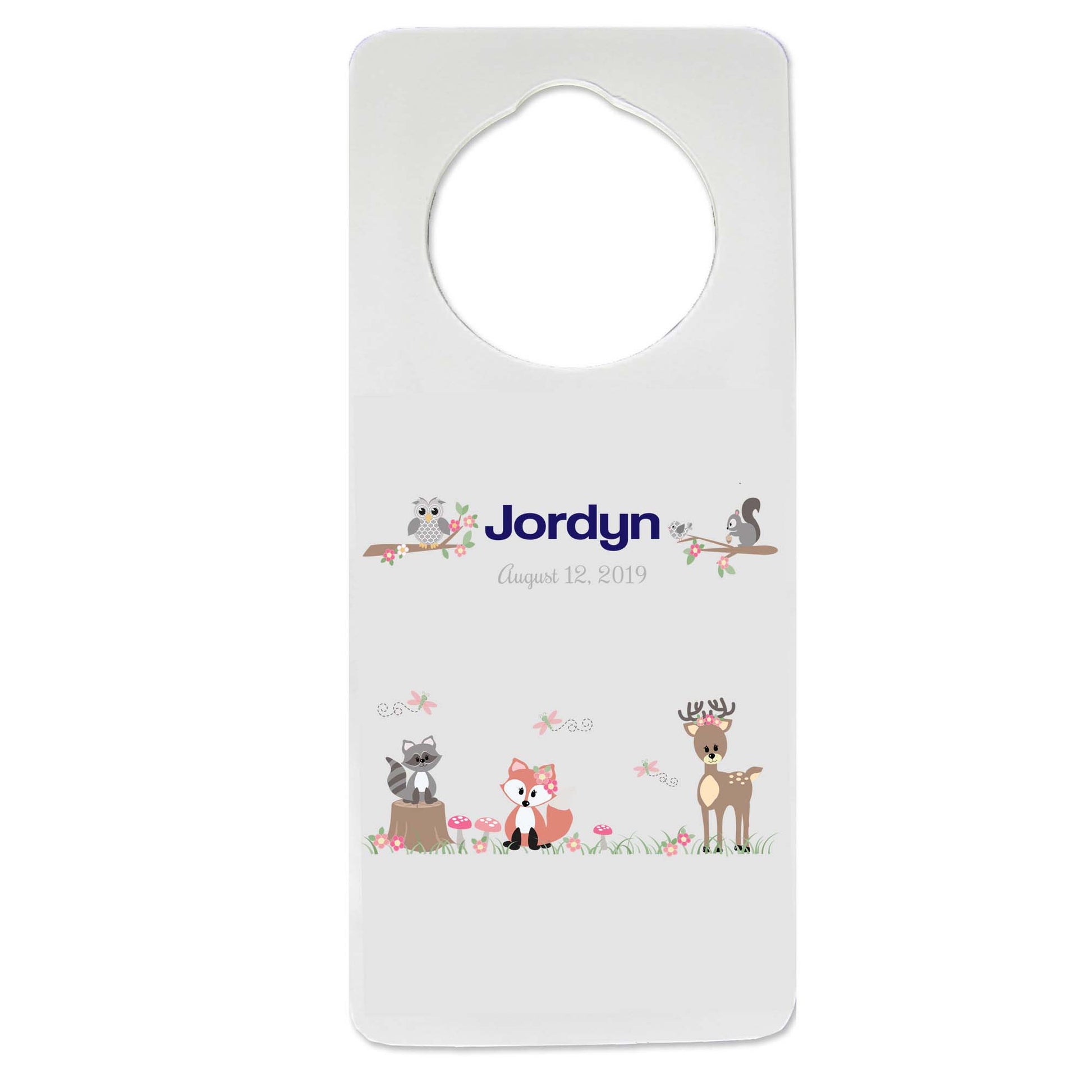 Gray Woodland Door Hanger - MyBambino.com