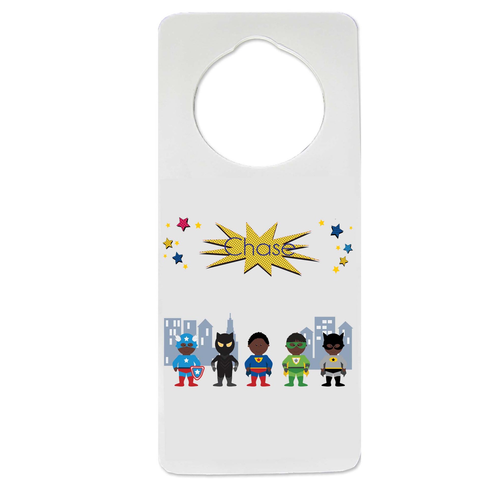 African American Superhero Door Hanger - MyBambino.com