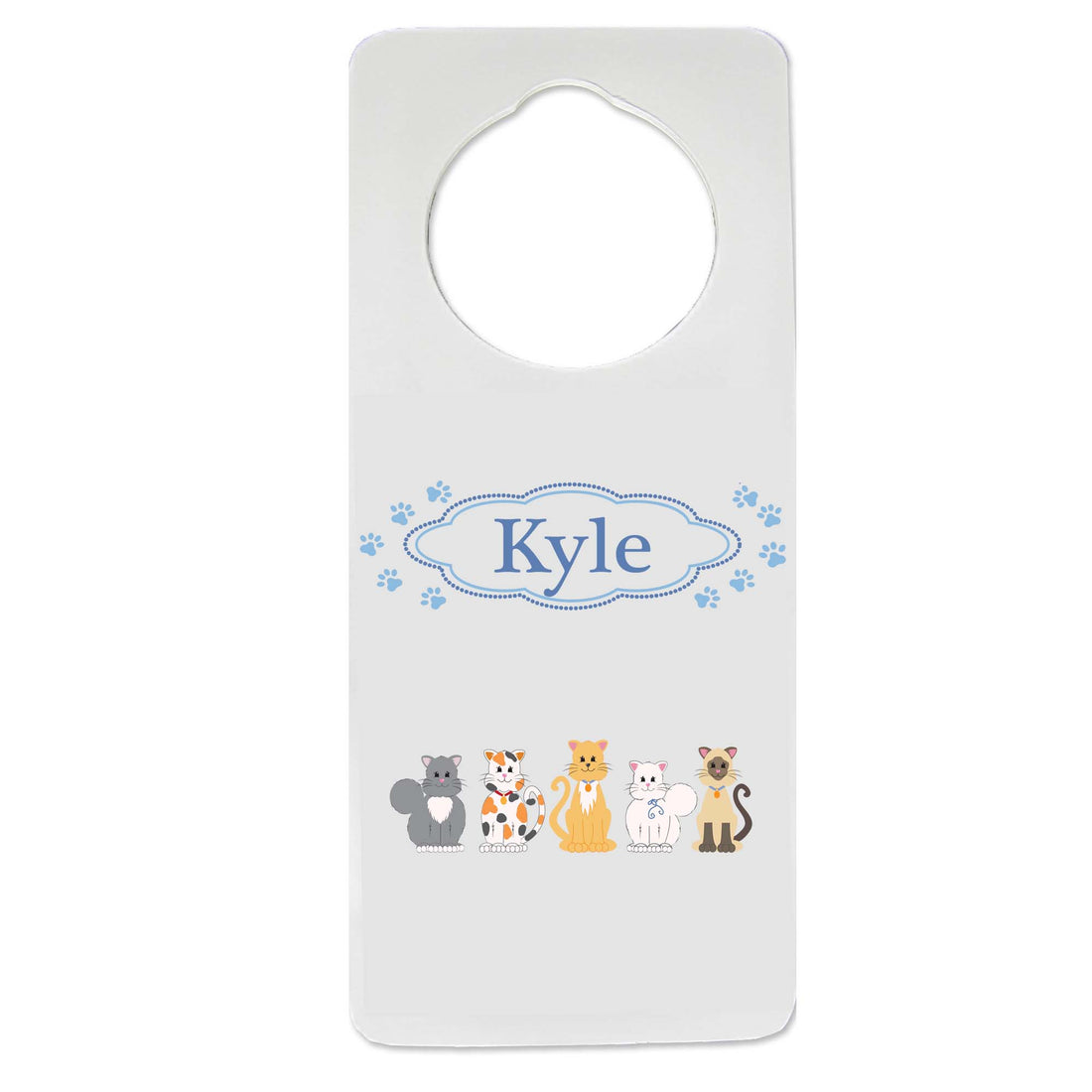 All Cats Blue Door Hanger - MyBambino.com