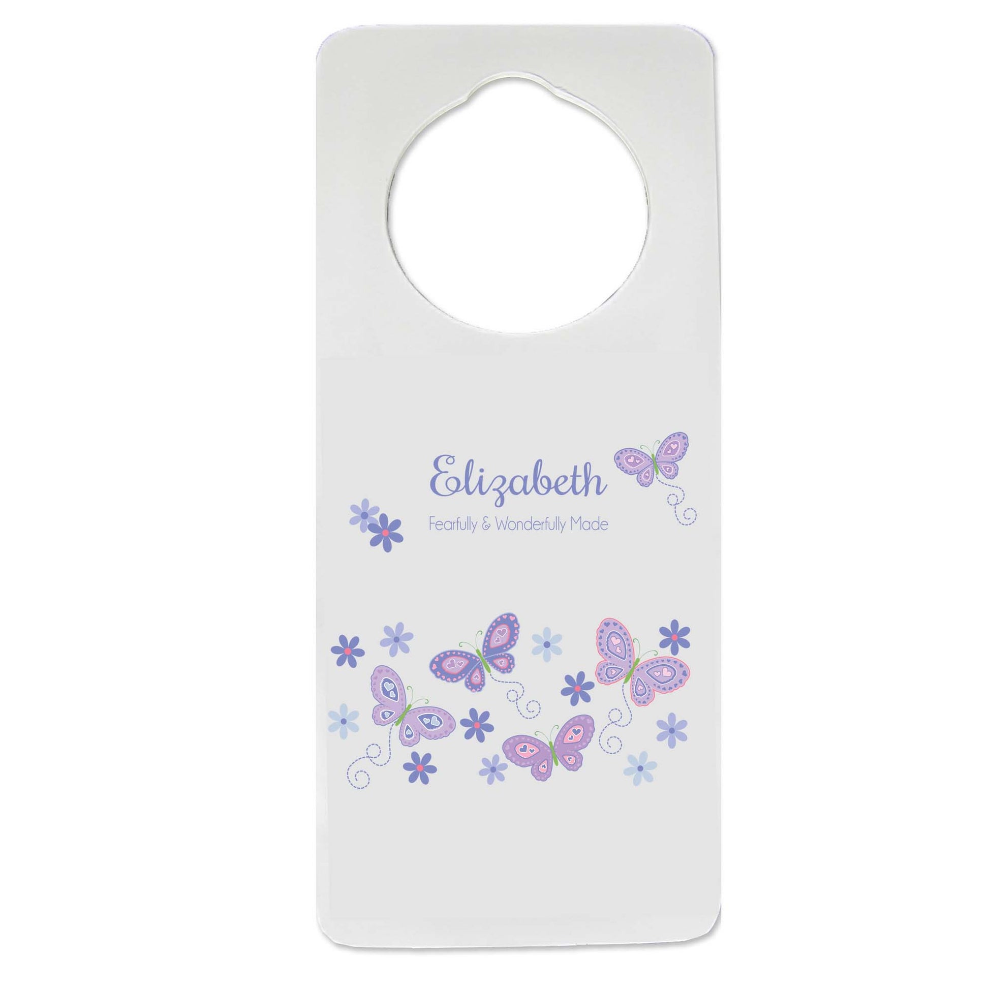 Lavender Butterflies Door Hanger - MyBambino.com
