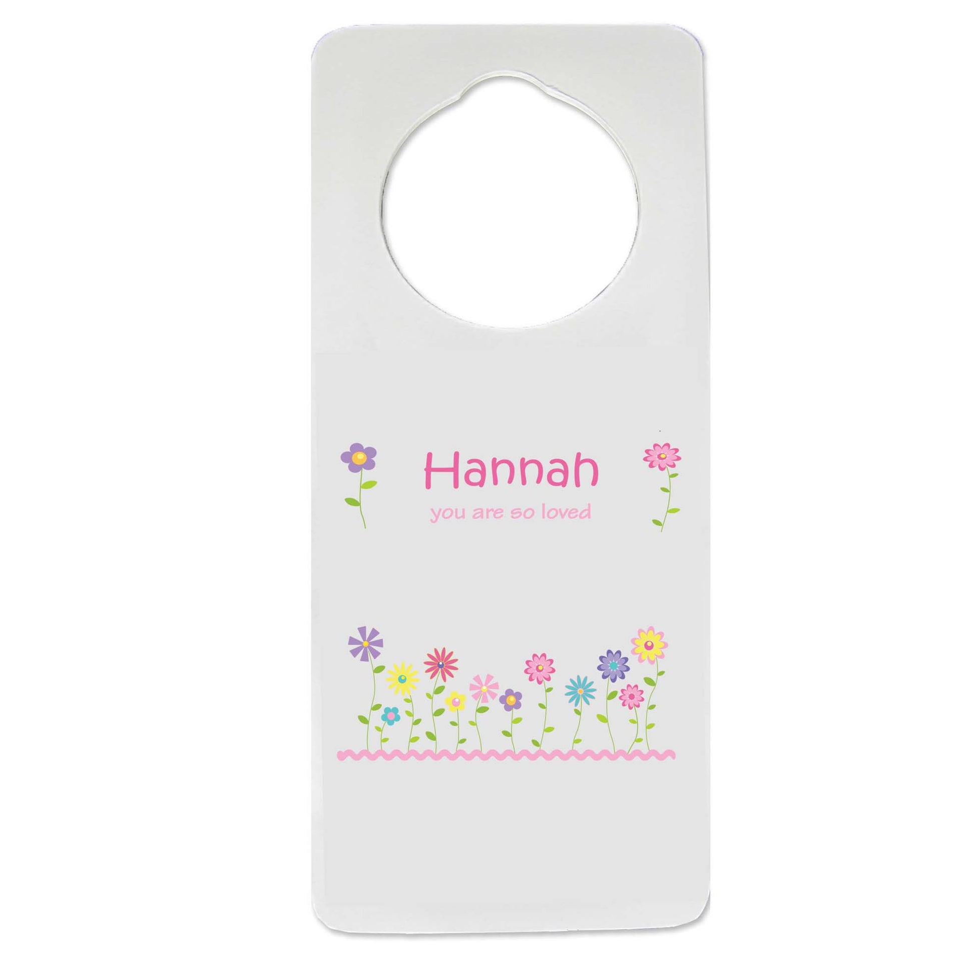 Stemmed Flowers Door Hanger - MyBambino.com