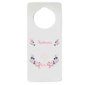 Navy Pink Floral Garland Door Hanger - MyBambino.com