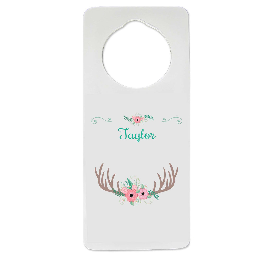 Floral Antler Door Hanger - MyBambino.com
