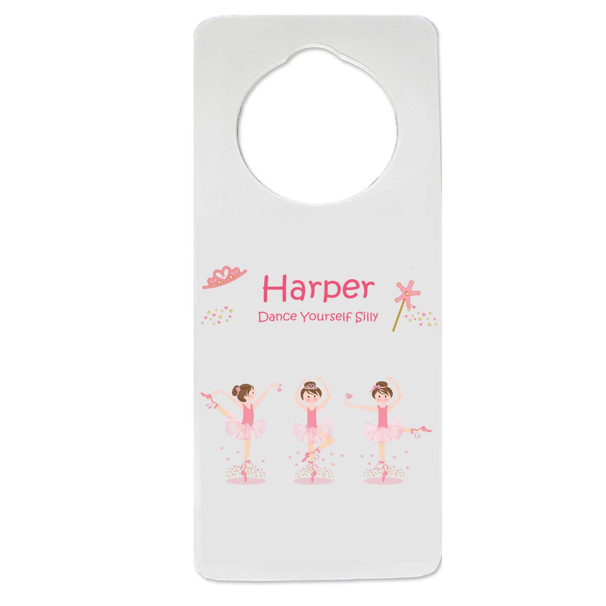 Brunette Ballerina Door Hanger - MyBambino.com