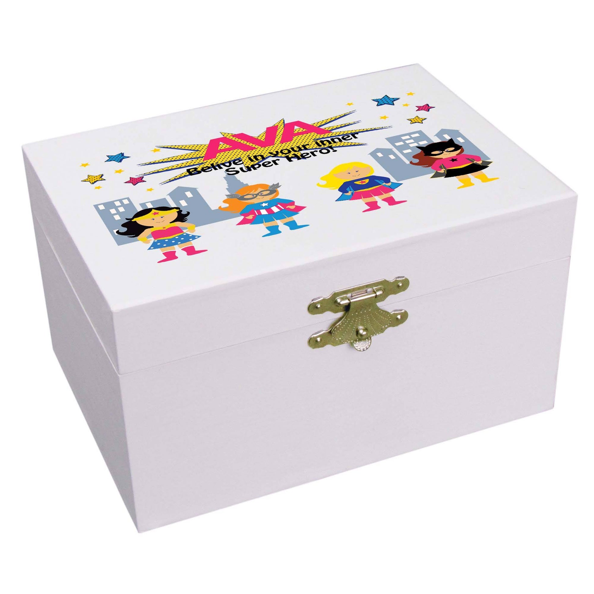 Girls Superhero Musical Ballerina Jewelry Box - MyBambino.com