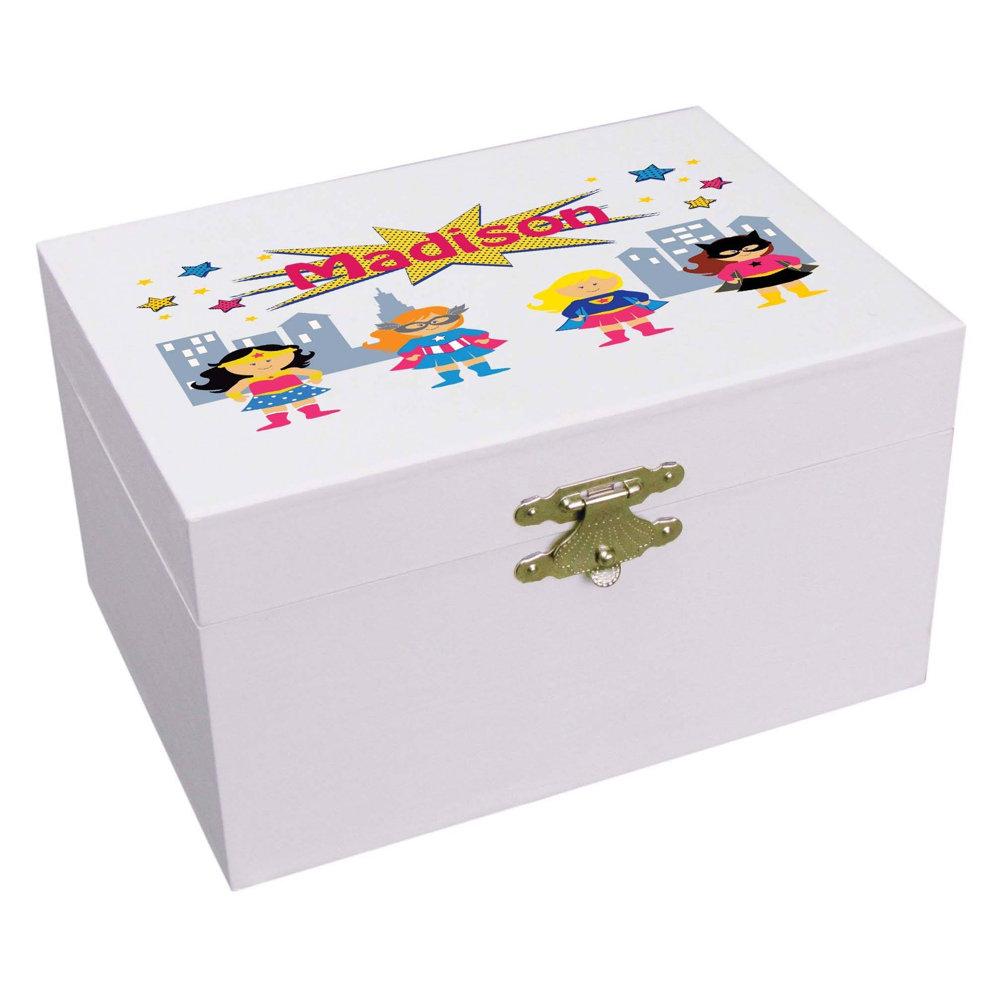 Girls Superhero Musical Ballerina Jewelry Box - MyBambino.com