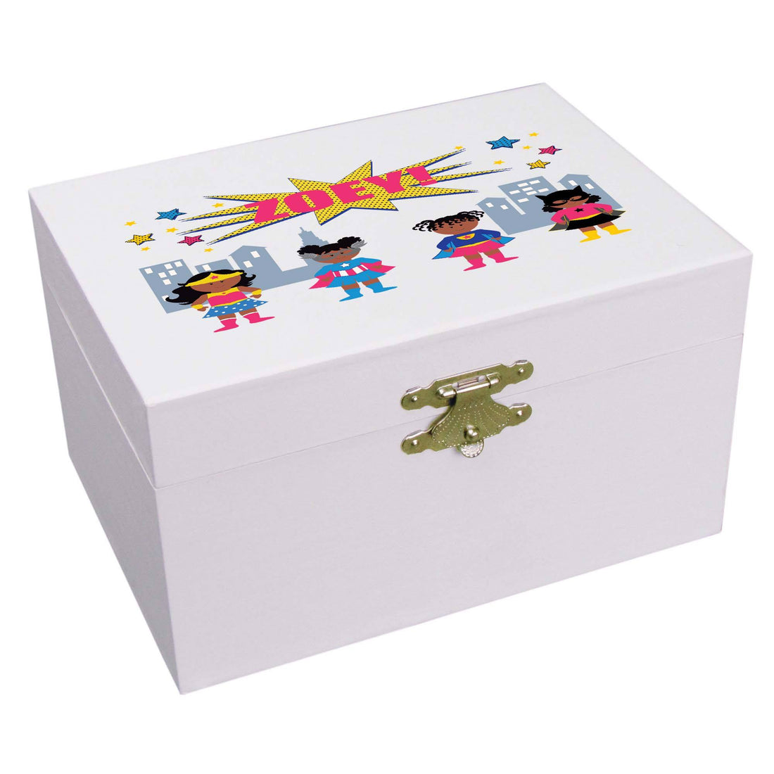 African American Superhero Ballerina Jewelry Box - MyBambino.com