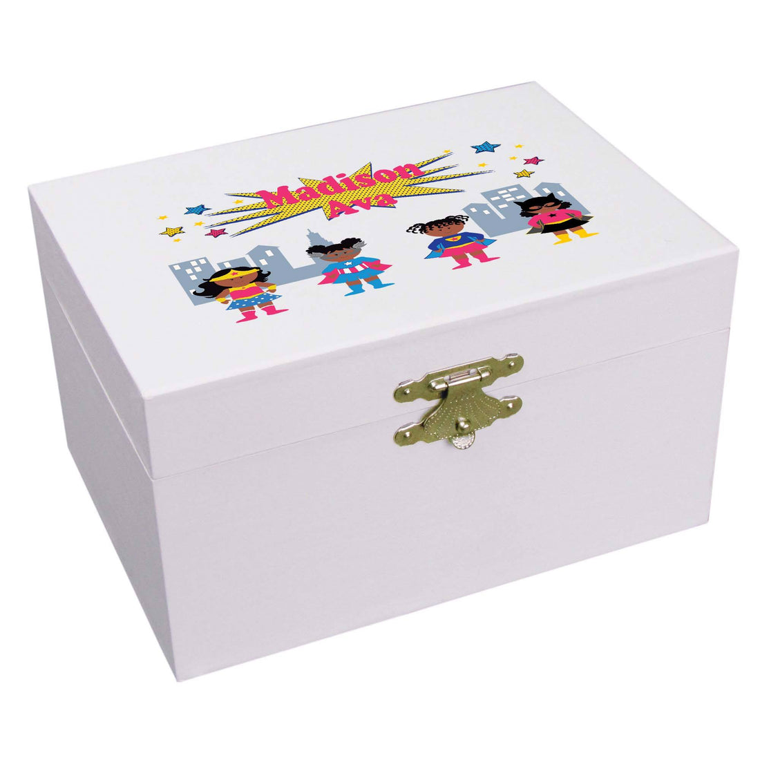 African American Superhero Ballerina Jewelry Box - MyBambino.com