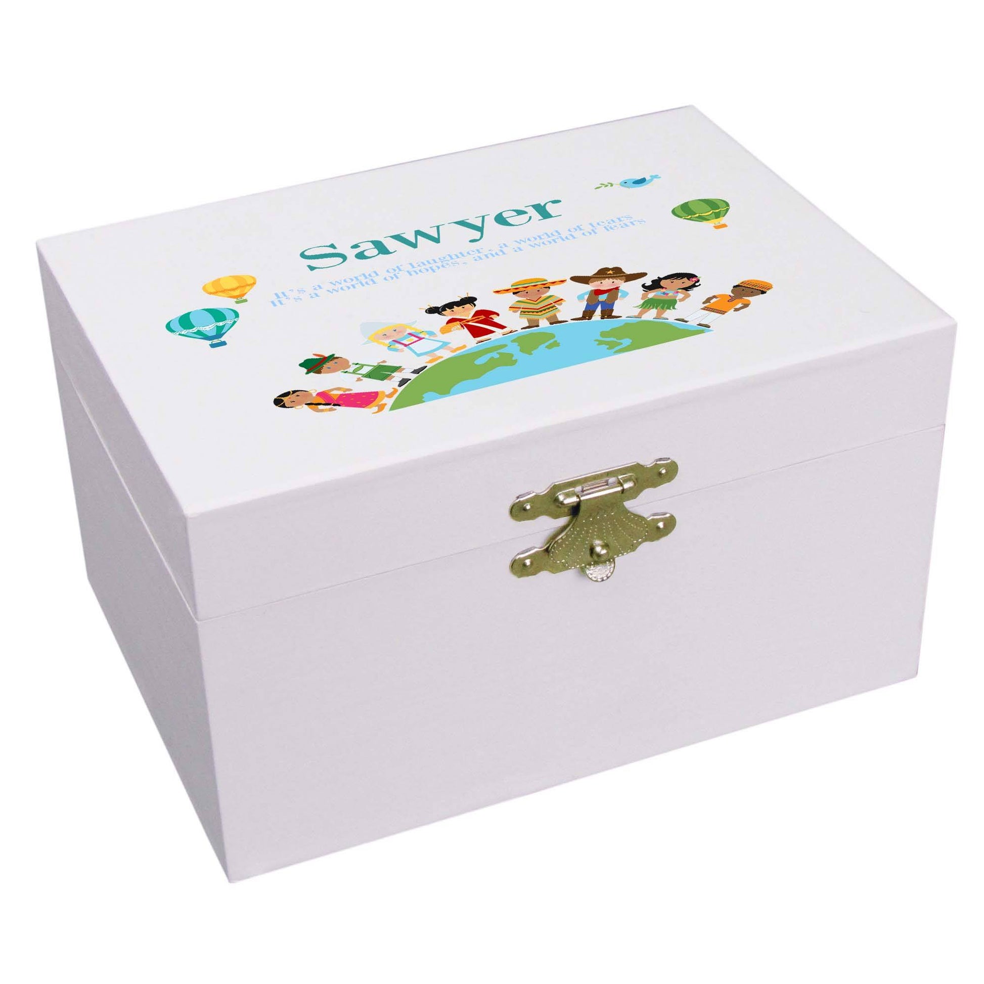 Small World Musical Ballerina Jewelry Box - MyBambino.com