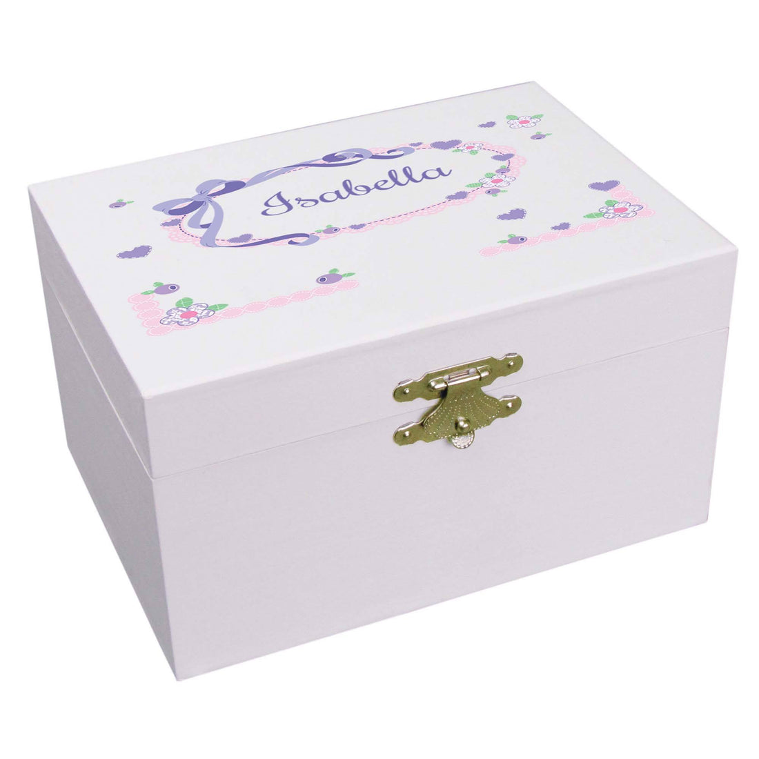 Lavender Bow Musical Ballerina Jewelry Box - MyBambino.com