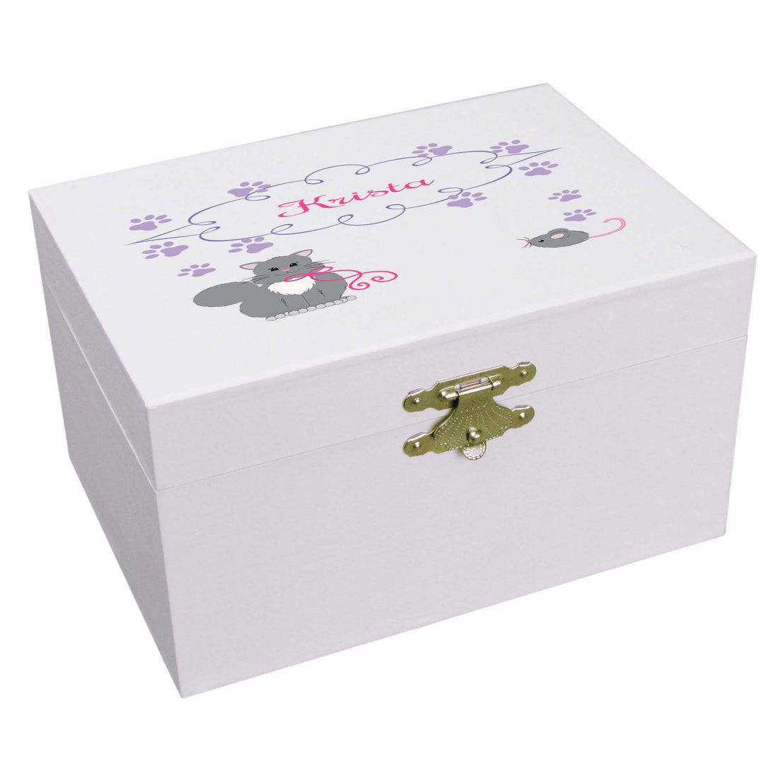 Kitty Cat Musical Ballerina Jewelry Box - MyBambino.com