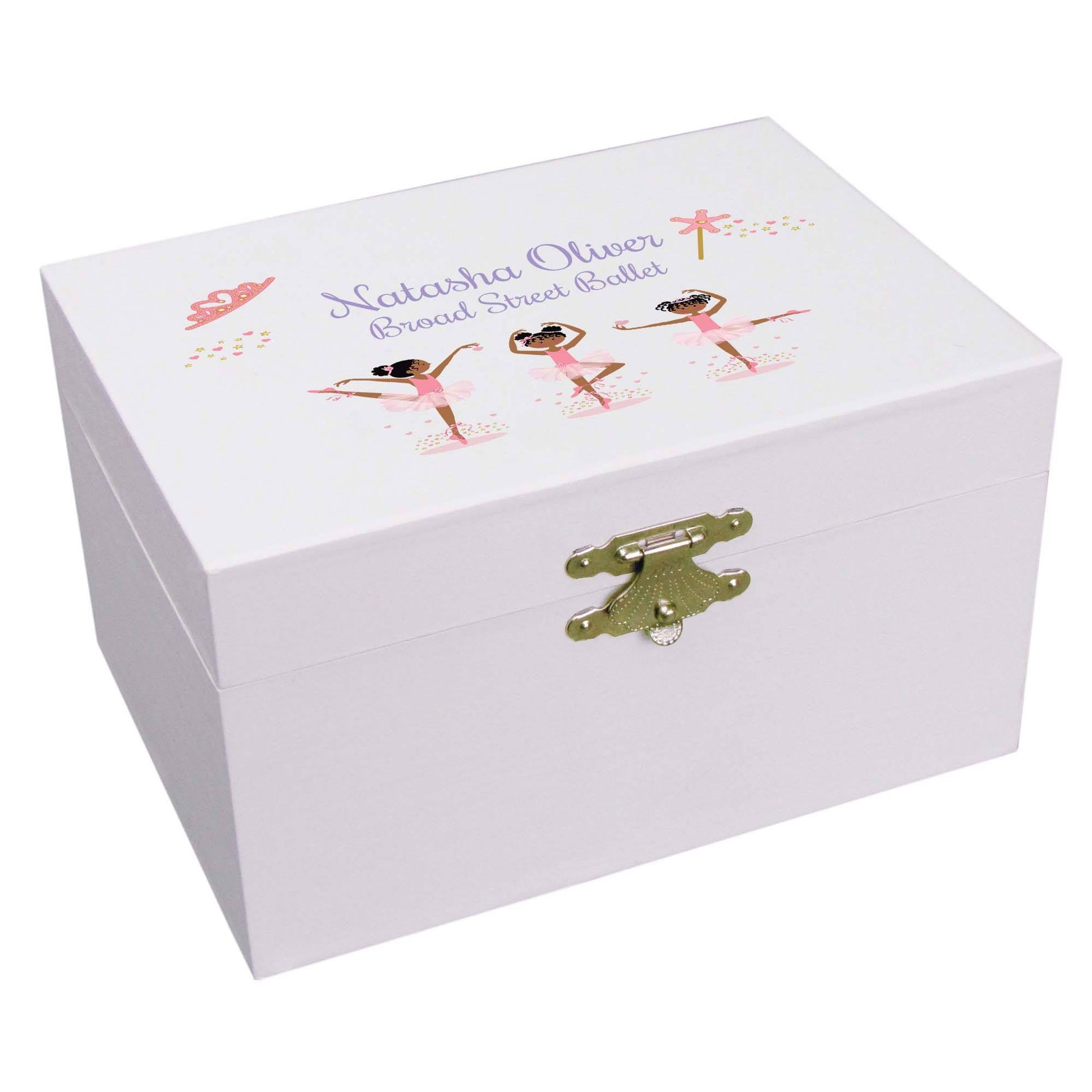 African American Musical Ballerina Jewelry Box - MyBambino.com