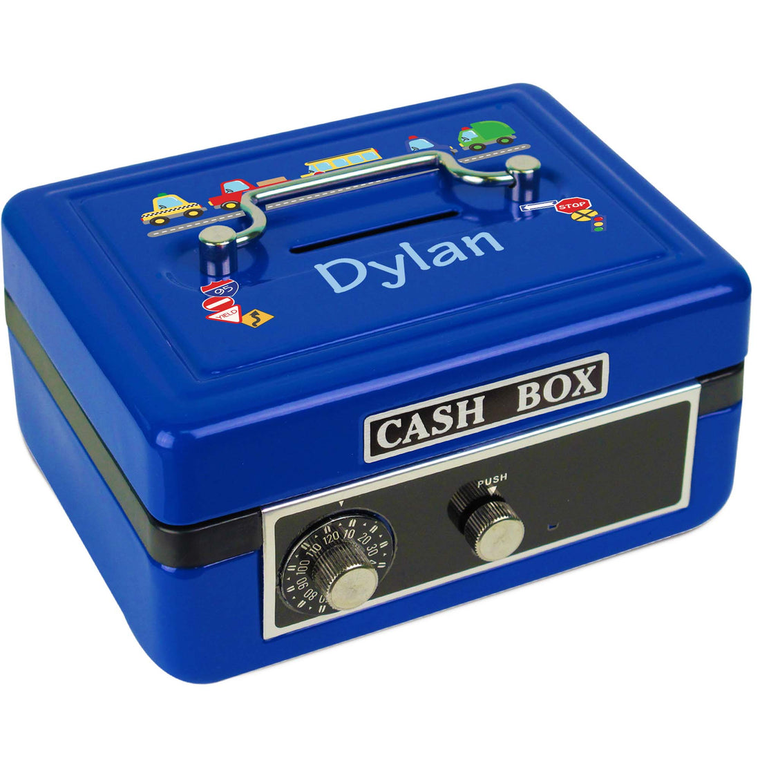 Blue Cash Box - Cars and Trucks - MyBambino.com