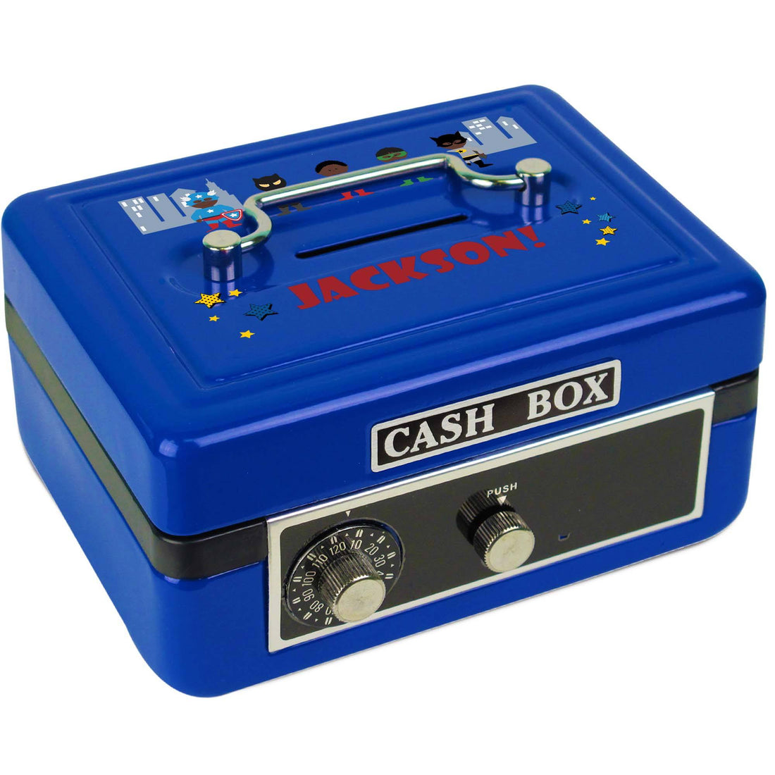 Blue Cash Box - African American Superhero - MyBambino.com