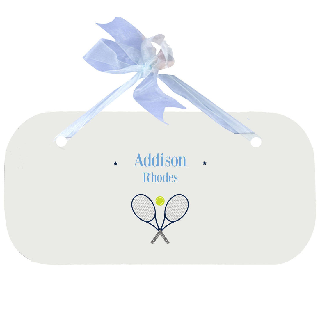 Personalized Plaque with Tennis design