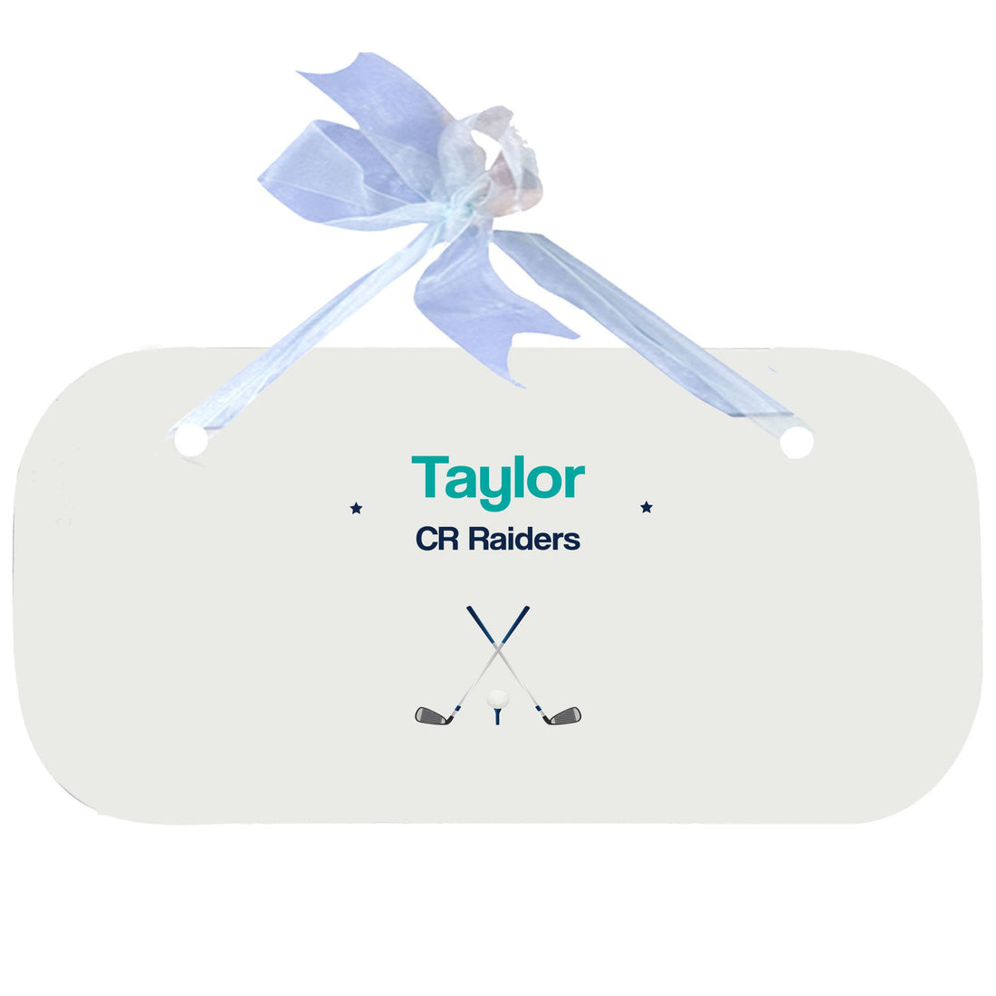Blue Wall Plaque - Golf - MyBambino.com